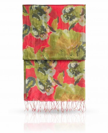 Палантин Женский S-BIG.FLOWER/PINK